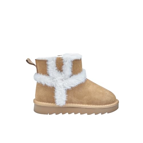 Bata Bottines bottine d'hiver fille en daim à inserts