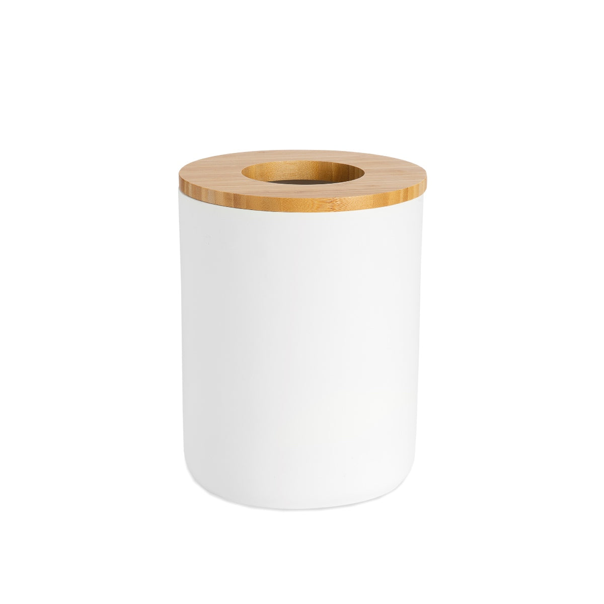 Andrea House corbeille salle de bain blanche bambou nordique