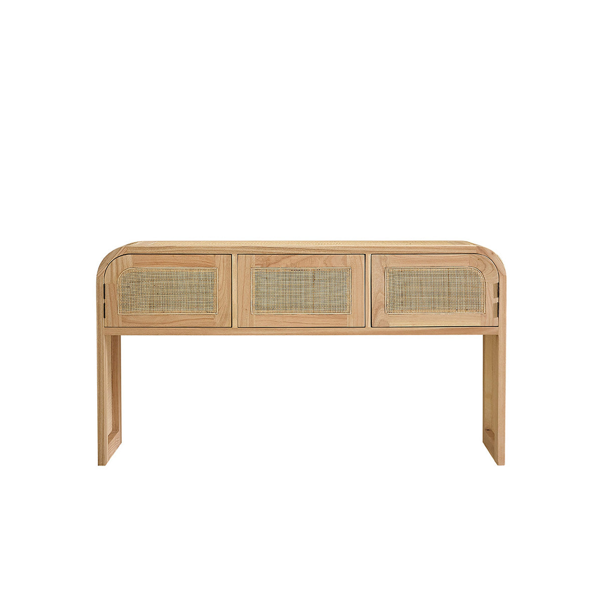 Berah Getah Maël console mindi cannage 140 cm 3 portes