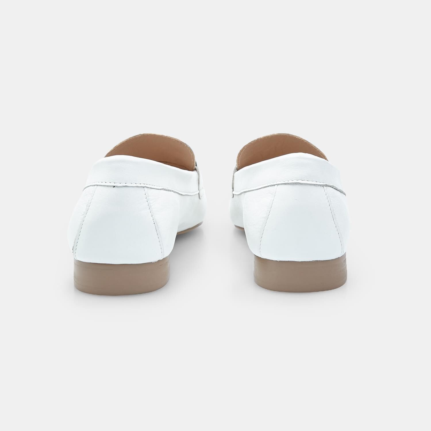 Bata Mocassins cuir femme daim doré semelle gomme