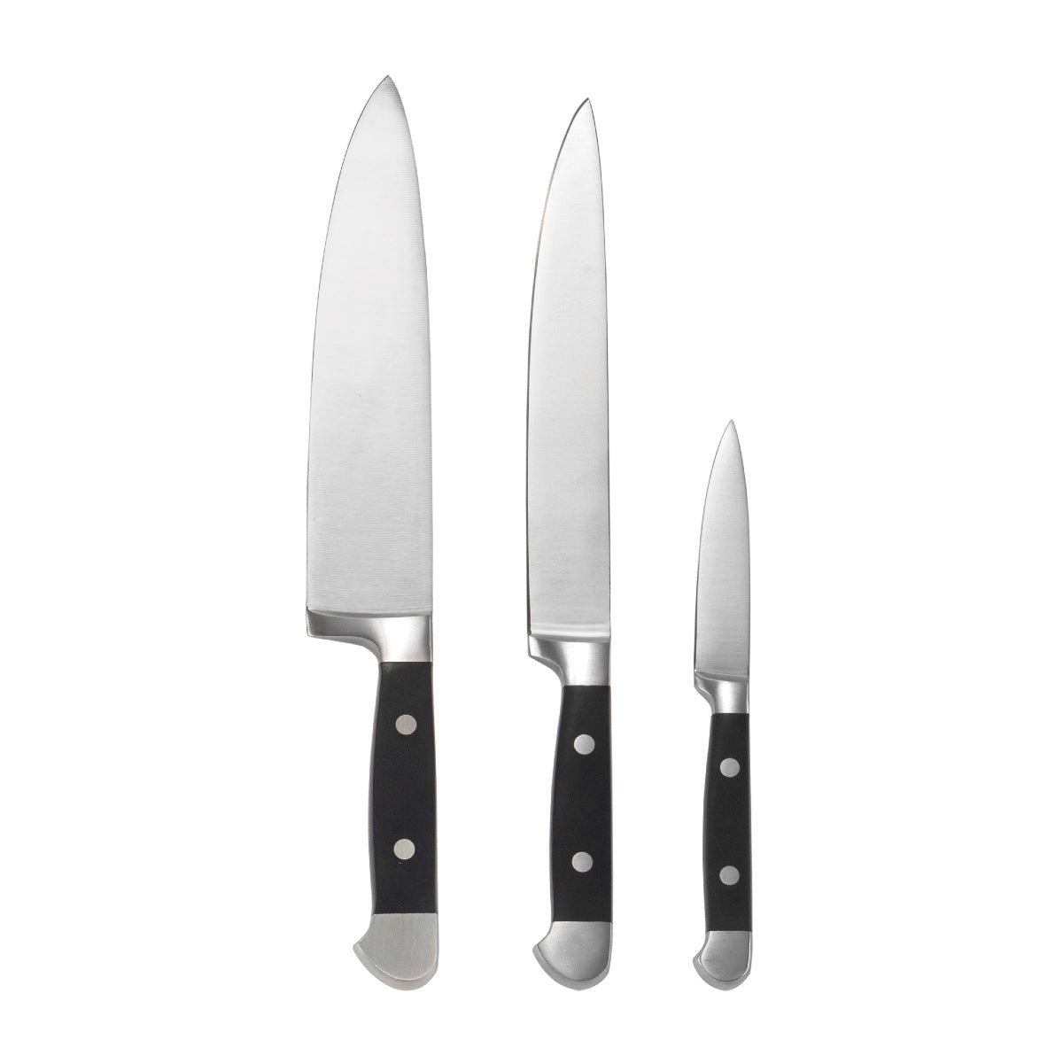 Andrea House Cocina set 3 couteaux cuisine acier