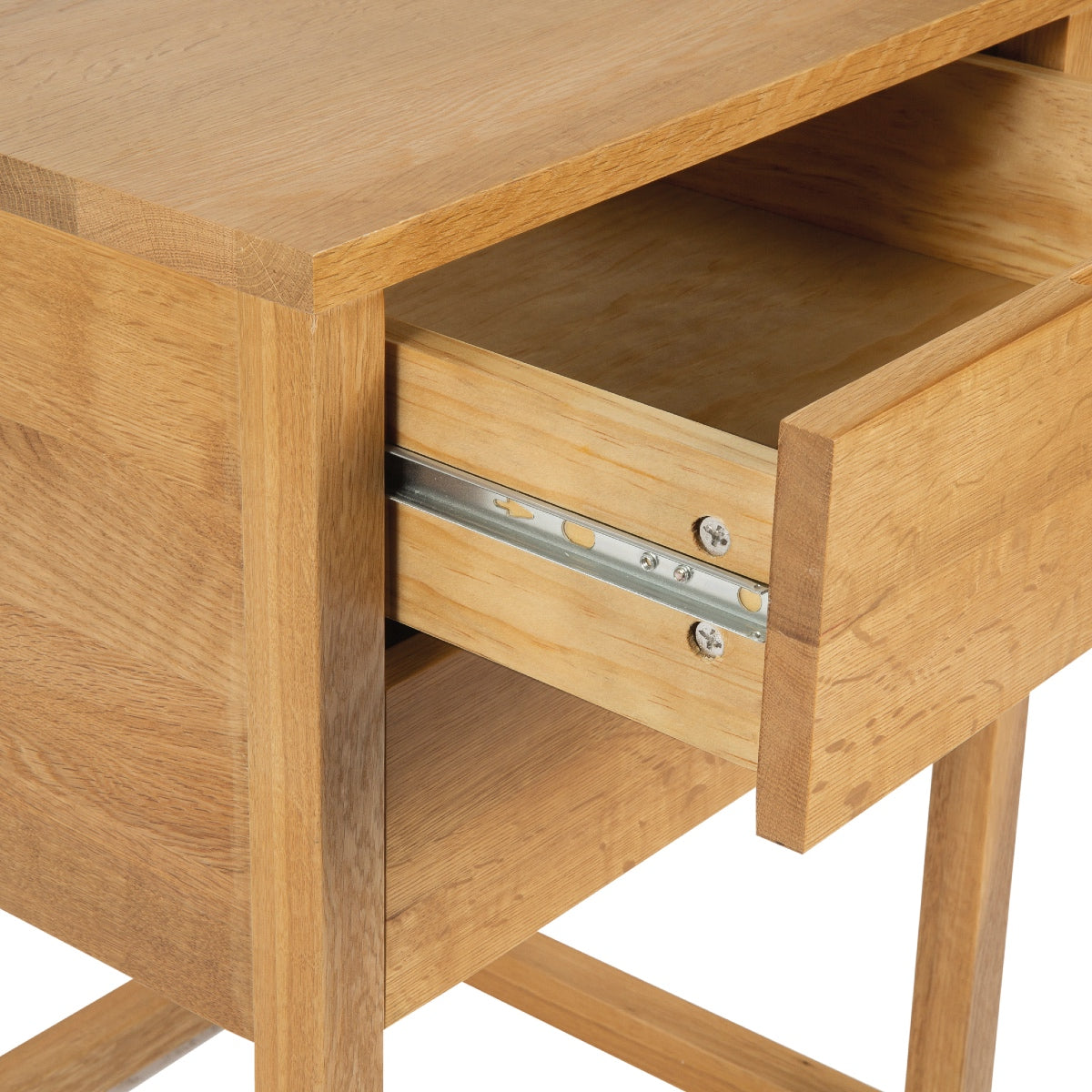 Andrea House Mueble table de nuit chêne 2 tiroirs