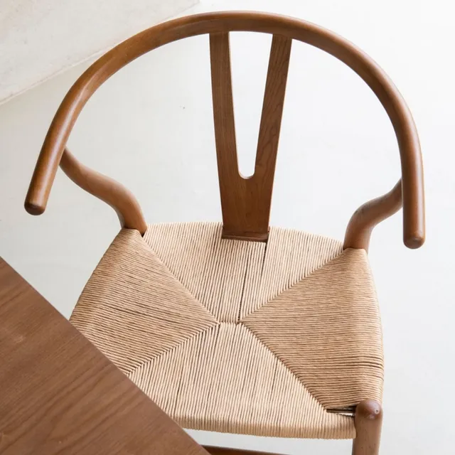 Andrea House Salma chaise salle à manger bois orme foncé