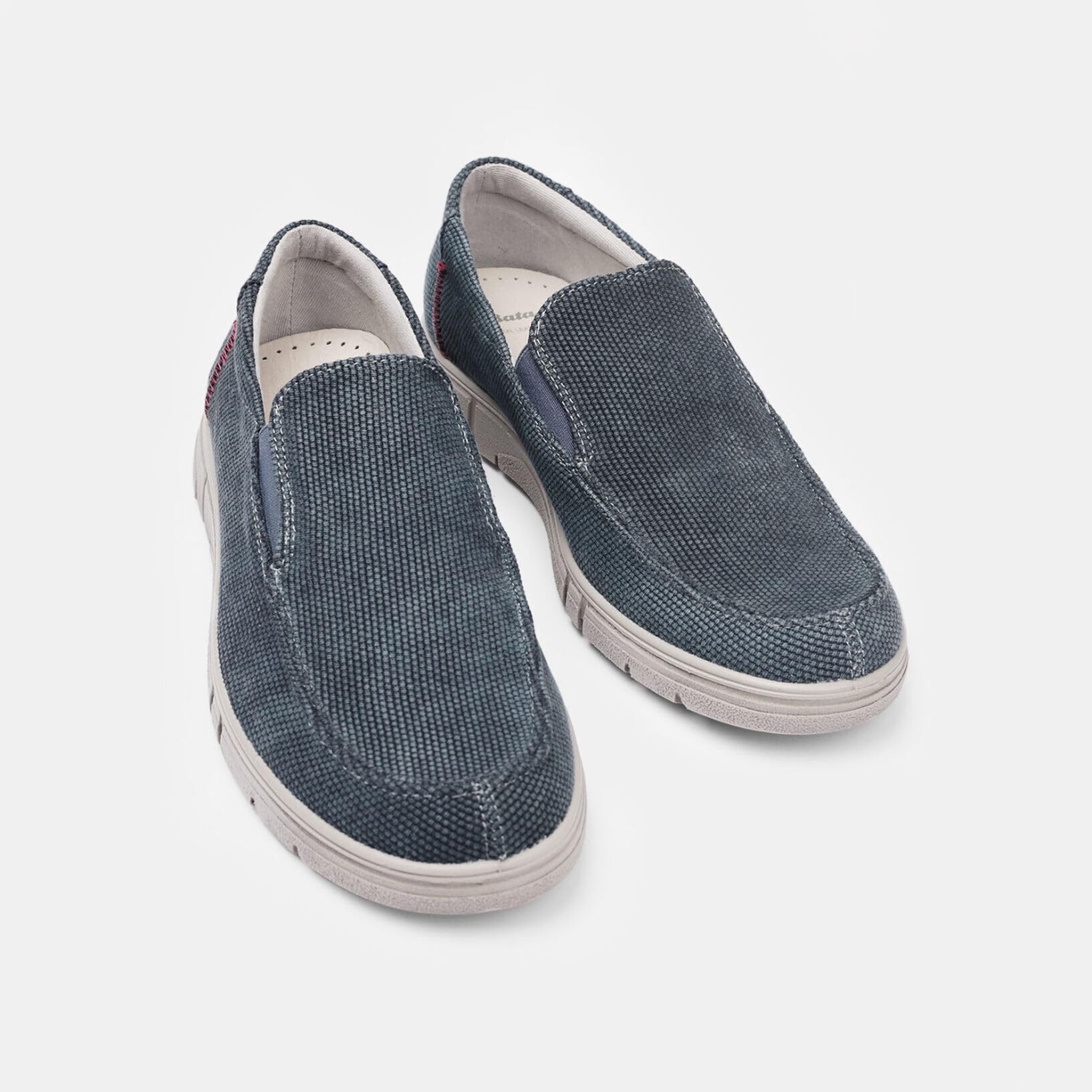 Bata Mocassins tissu homme chaussures sans lacets confort