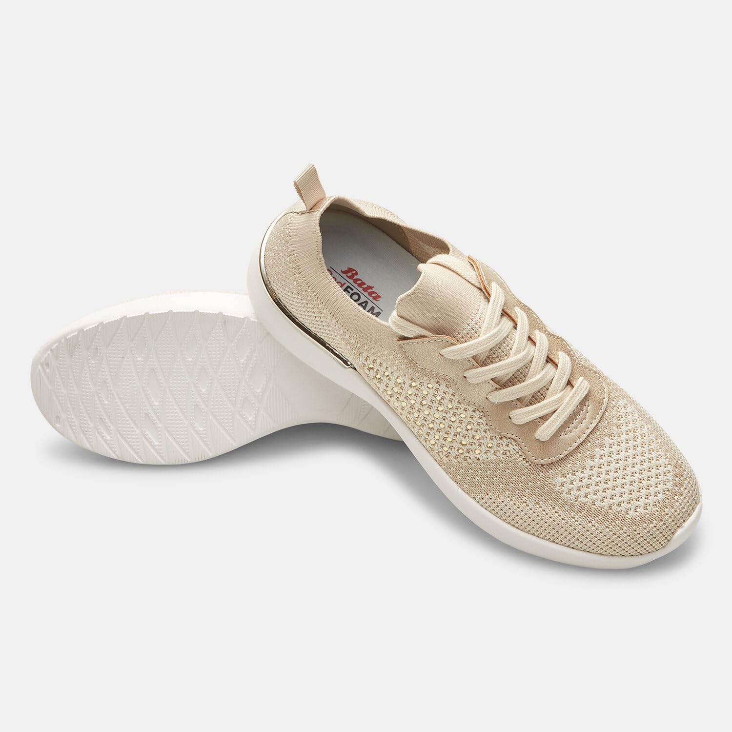 Bata Tricot Ajouré baskets à lacets tricot respirant