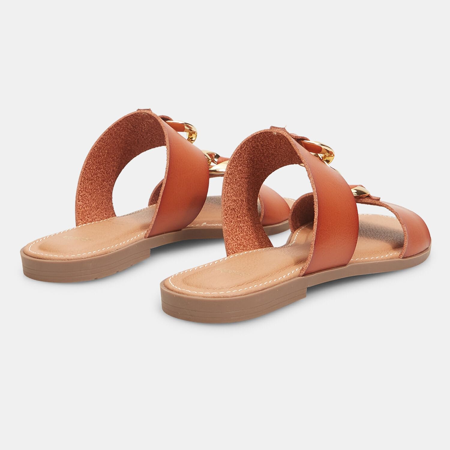 Bata Mules plates femme chaîne élégante été