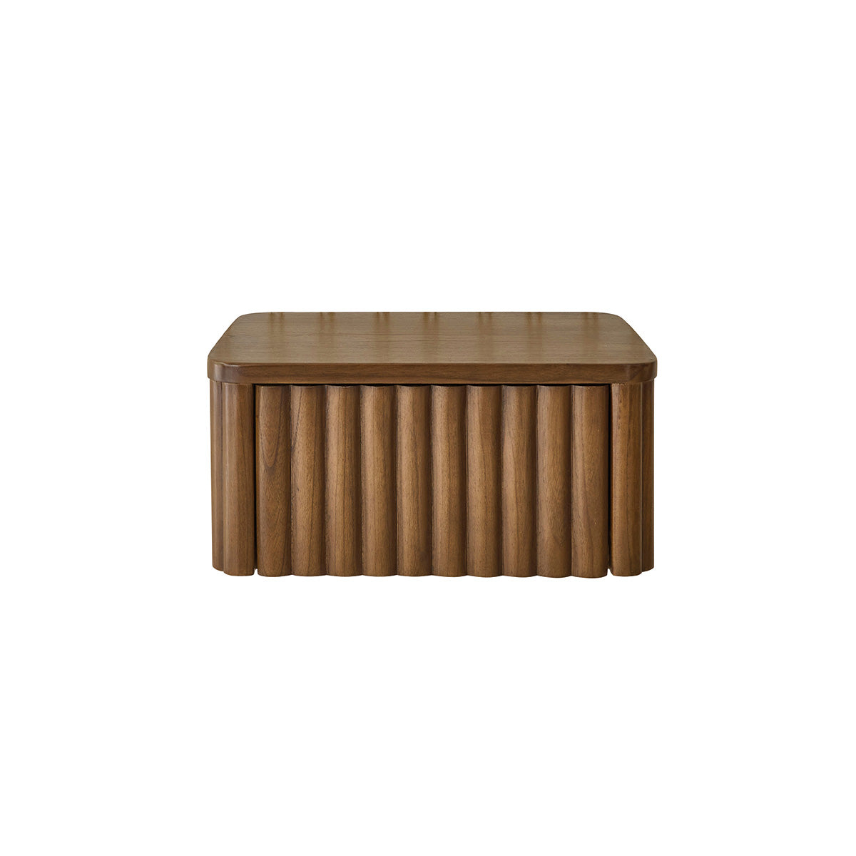 Berah Getah Trinidad table de chevet suspendue 45 cm noyer