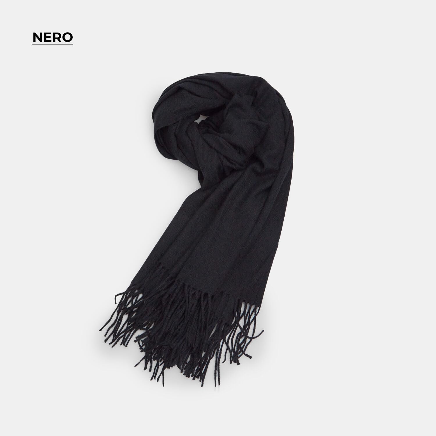 Bata écharpe unisexe franges tissu doux léger