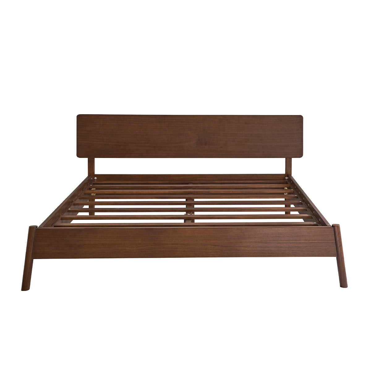 Berah Getah VINTAGE lit bois mindi noyer 180 cm avec sommier