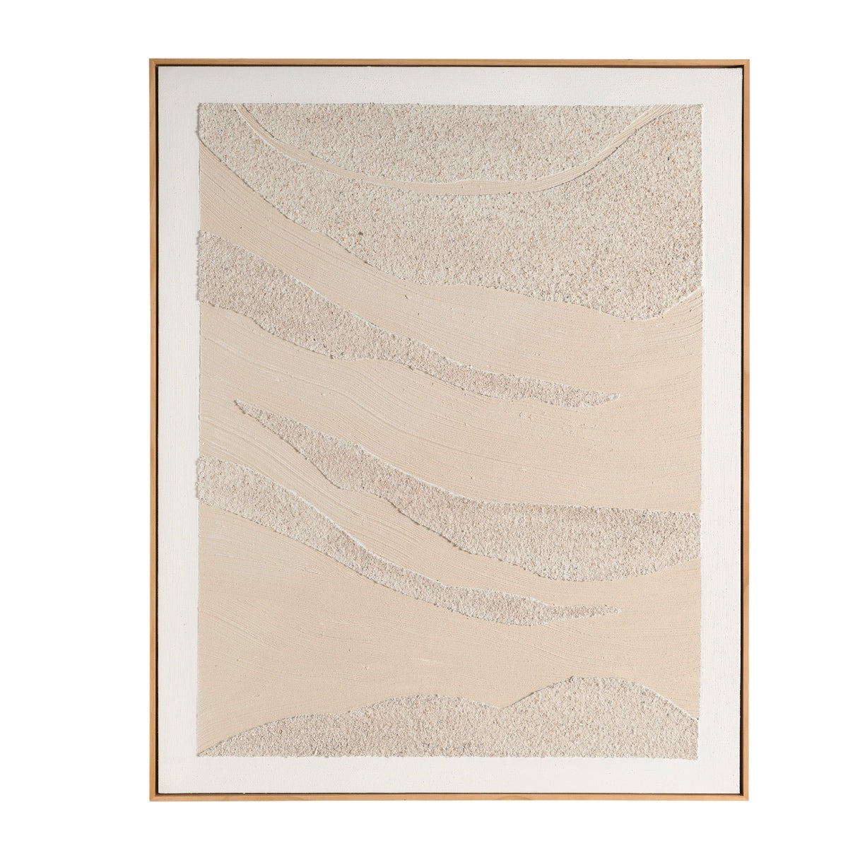 Andrea House tableau contemporain texture Formentera salon
