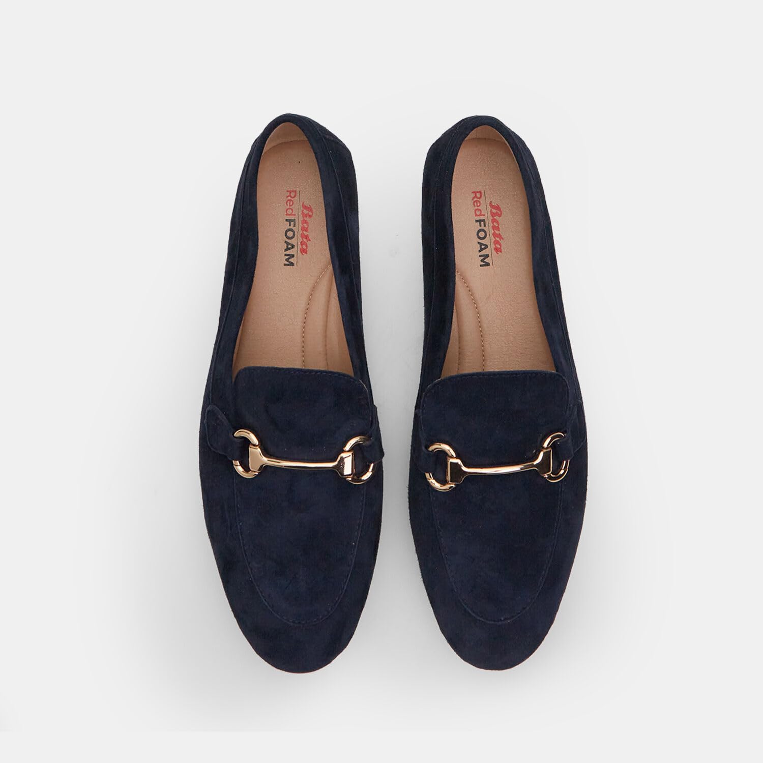 Bata Mocassins Daim Femme Doré Semelle Gomme