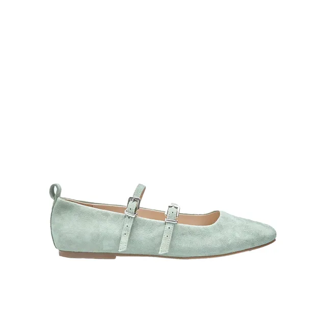 Bata Ballerines Double Bande ballerines femme daim 36 EU plates