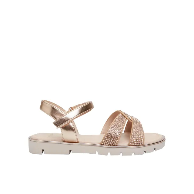 Bata Sandales Fille 31 EU Paillettes Croisées