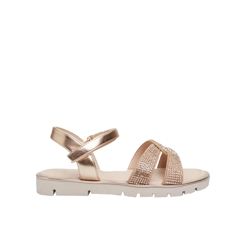 Bata Sandales Fille 31 EU Paillettes Croisées