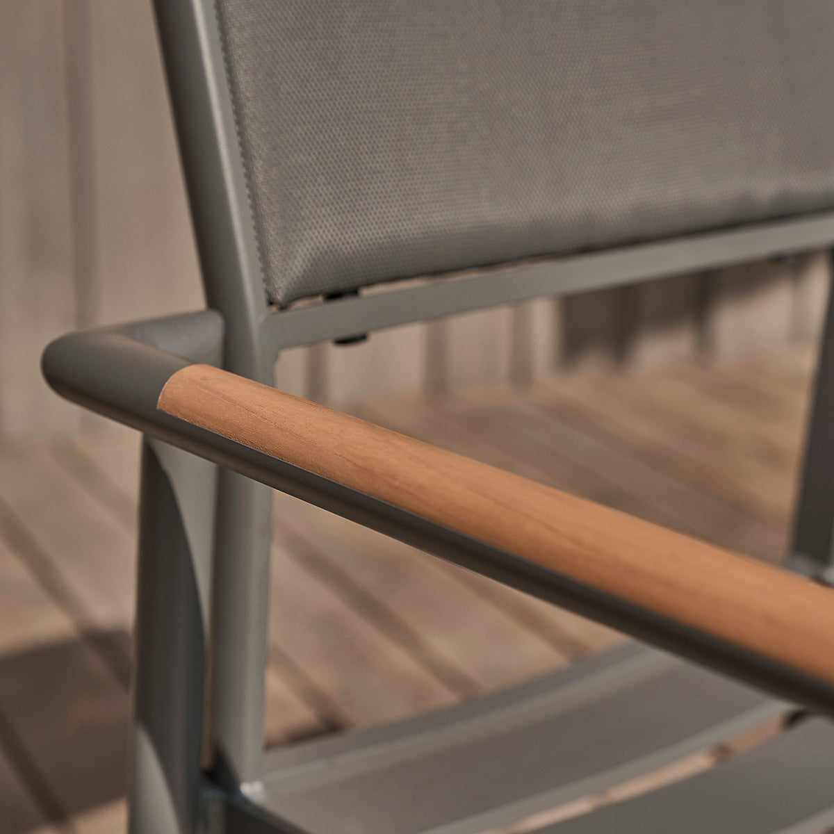 Berah Getah SIENA fauteuil jardin teck aluminium textilène