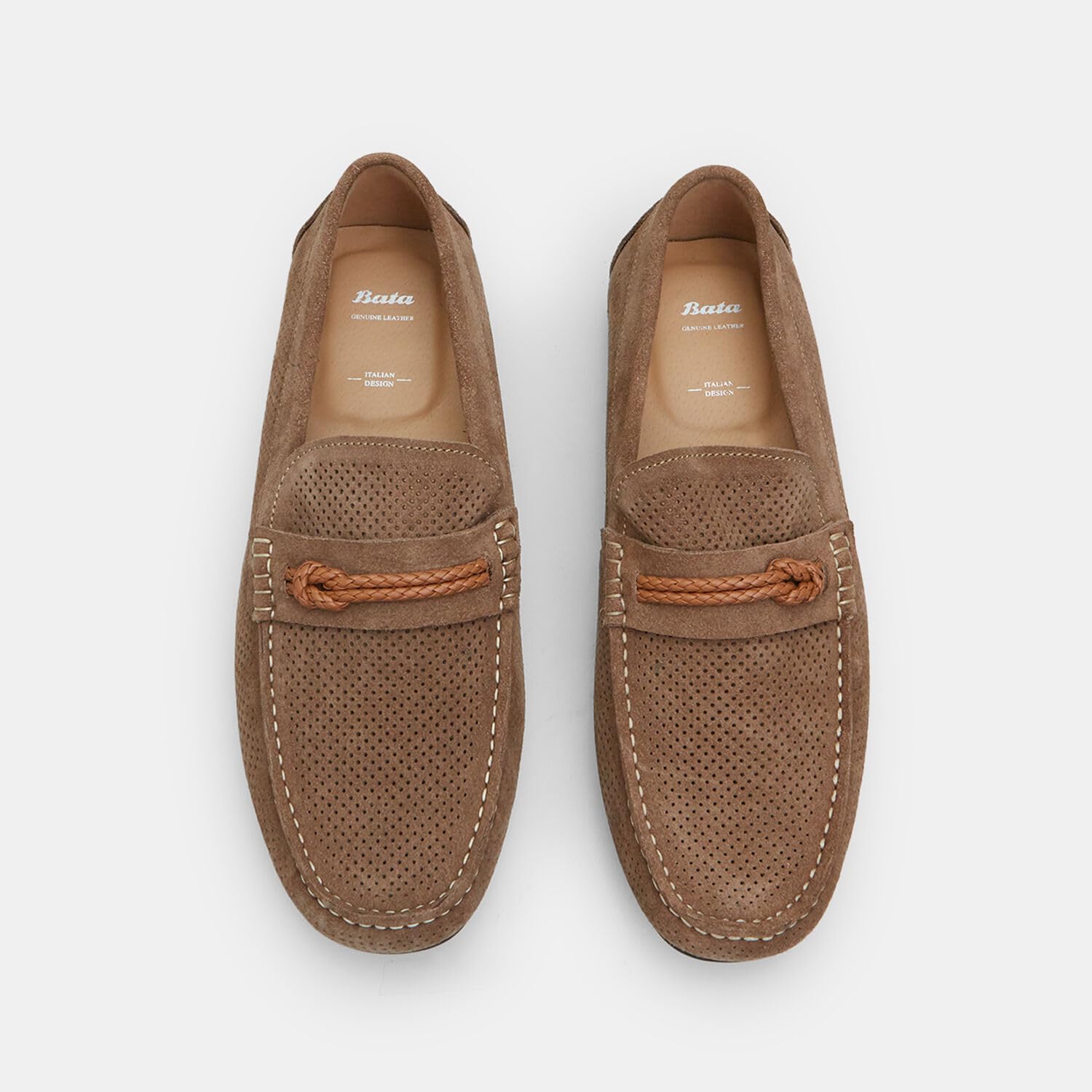 Bata Mocassins homme suédine ville confort