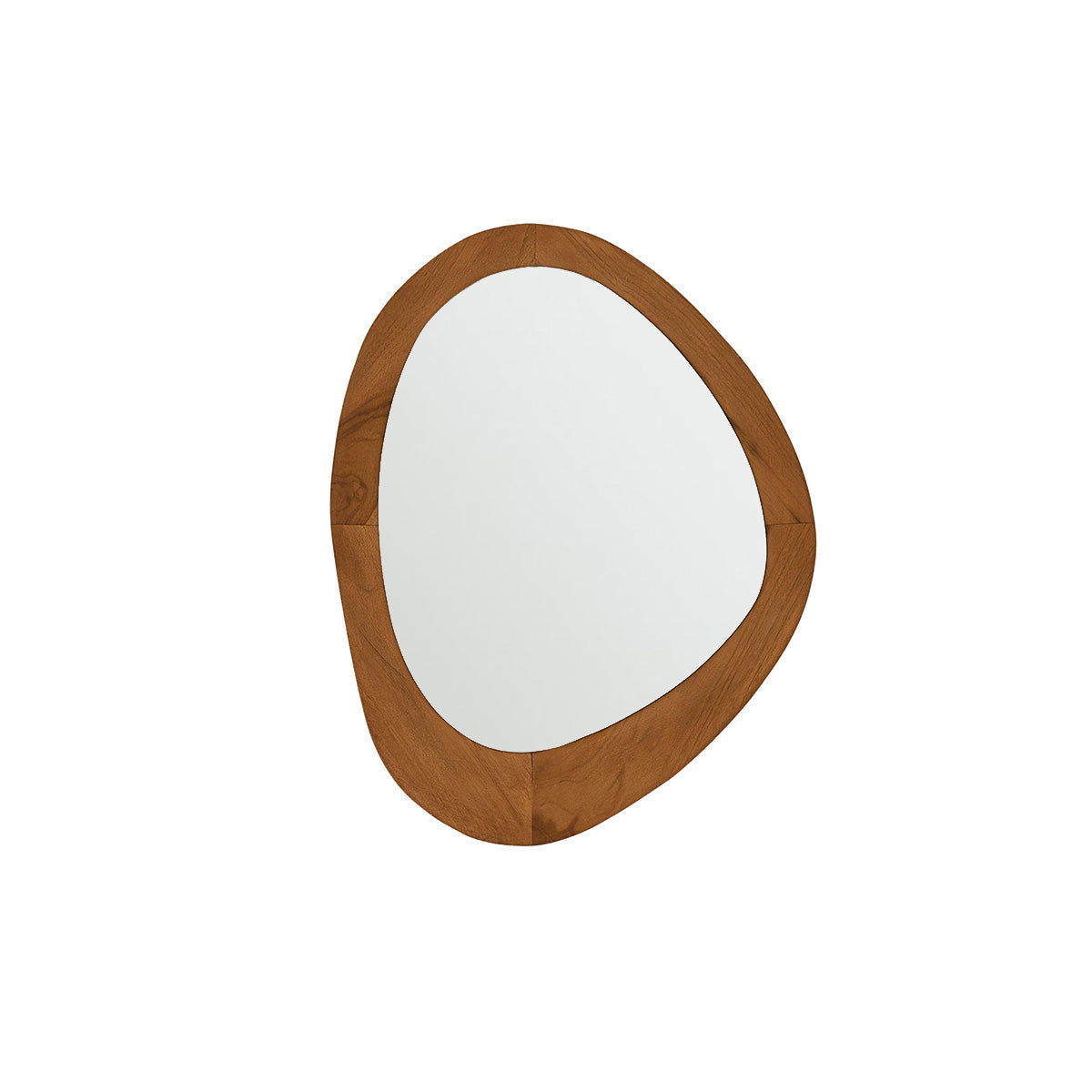 Berah Getah Adele miroir organique teck 75x60 cm naturel
