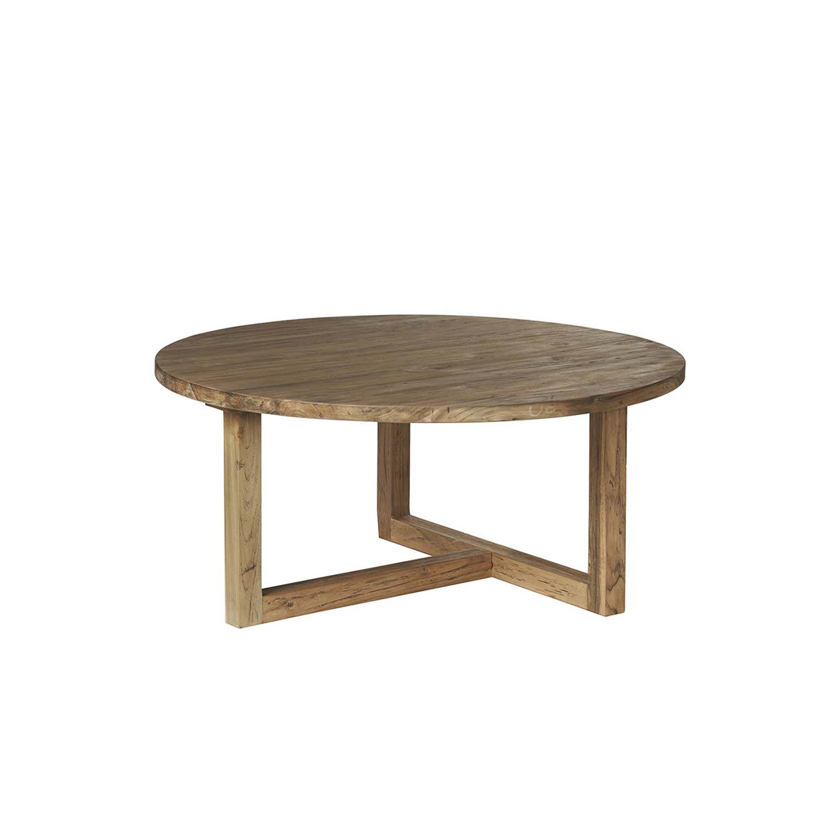 Berah Getah Cargo table basse teck recyclé Ø 100 cm