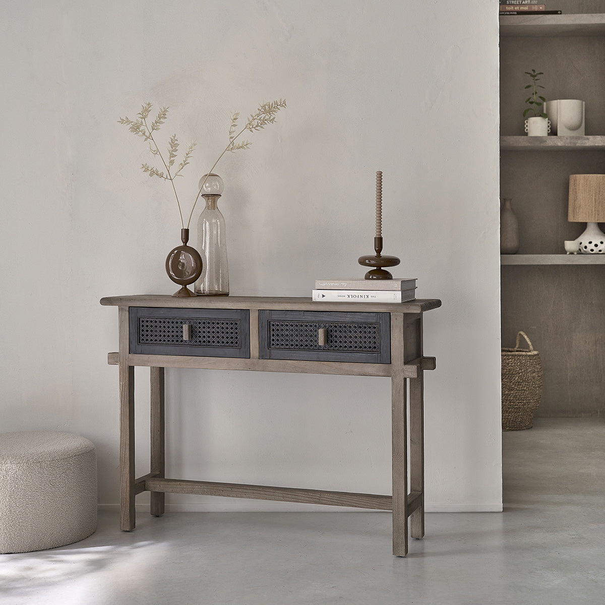 Berah Getah Junko console pin recyclé 110 cm