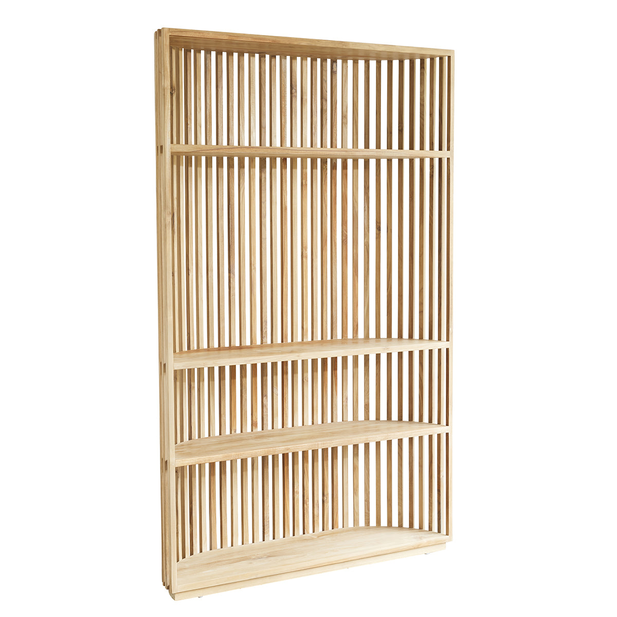 Berah Getah Victoria bibliothèque teck 120 cm lattes