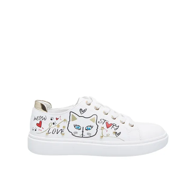 Bata Sneakers fille à motifs basket confortable