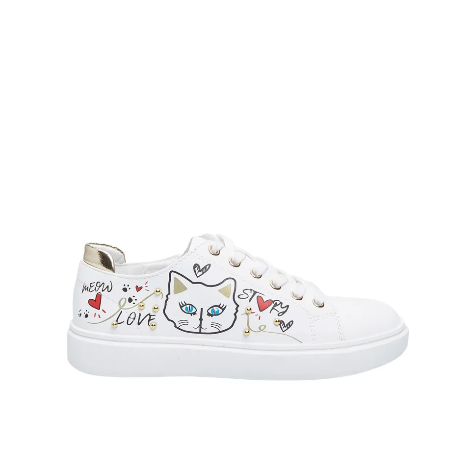 Bata Sneakers fille à motifs basket confortable