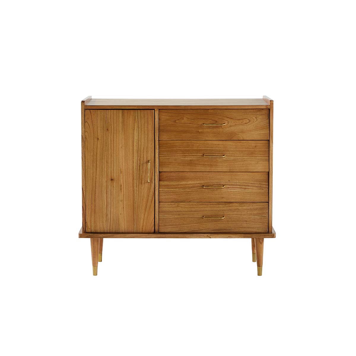 Berah Getah PIA buffet mindi massif 105 cm 4 tiroirs