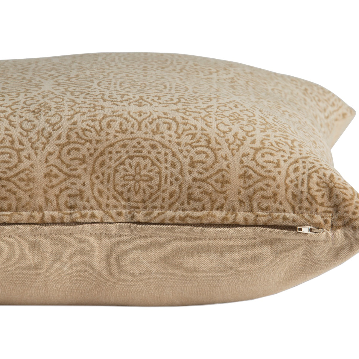 Andrea House Textil coussin canapé coton marron imprimé