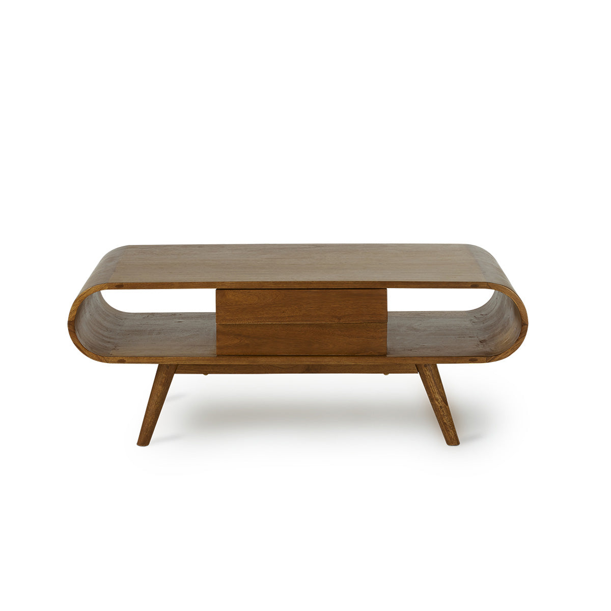 Berah Getah Apolline table basse mindi 120 cm noyer