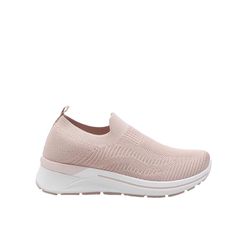 Bata Slip On slip-on femme confortable rose et argent