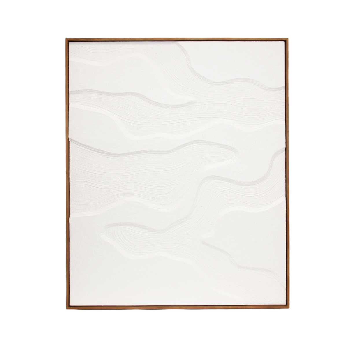 Andrea House Elounda tableau abstrait blanc 80x100 cm