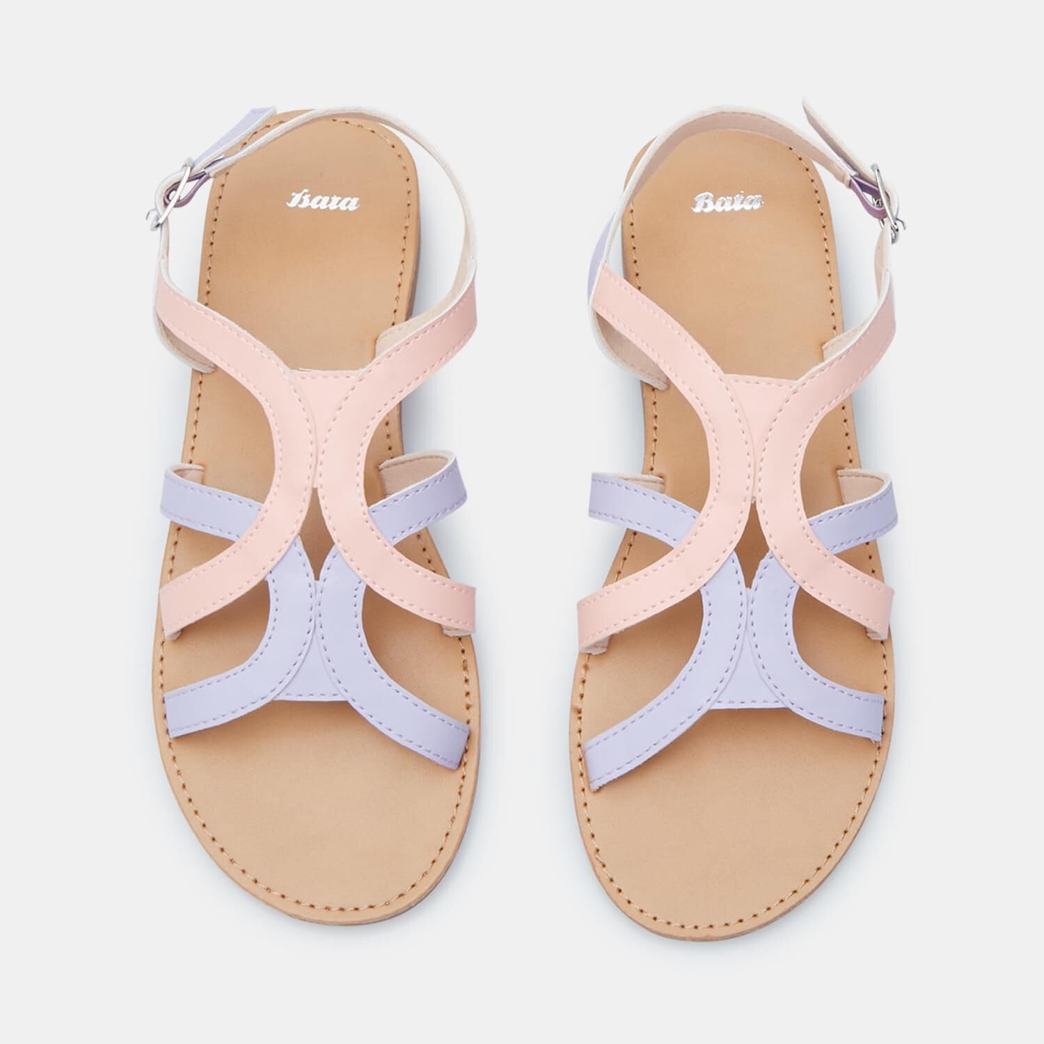 Bata Sandales Fille Bride Fermée sandales multicolore