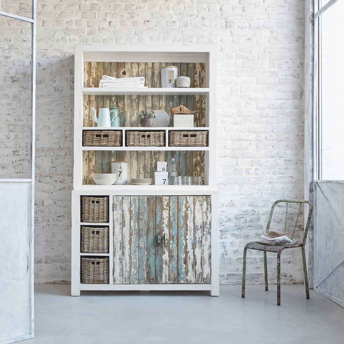 Berah Getah ATLANTIC bibliothèque bois recyclé 125 cm