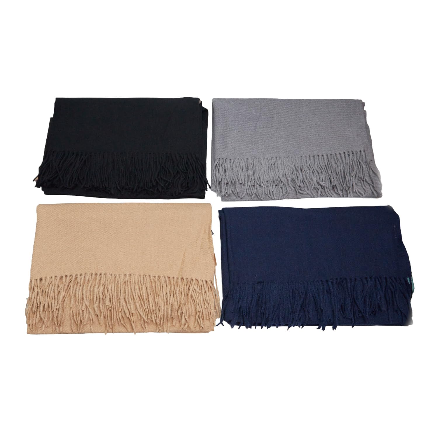 Bata écharpe unisexe franges tissu doux léger