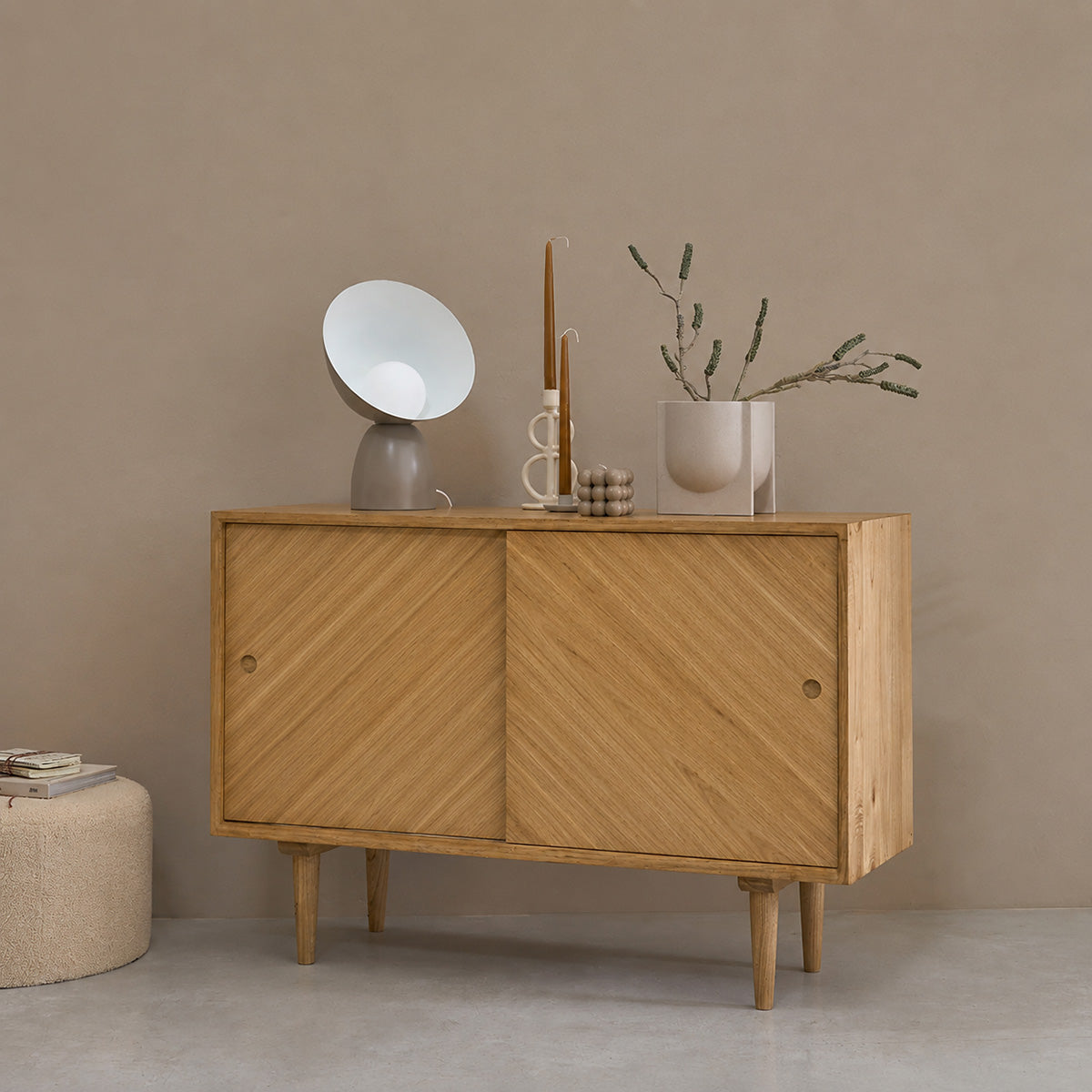 Berah Getah Pacôme buffet mindi massif 120 cm 2 portes