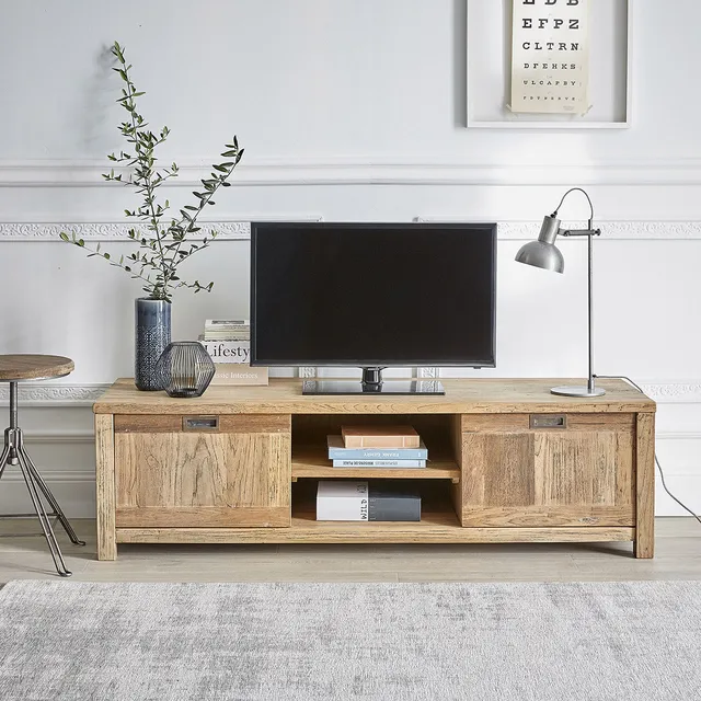 Berah Getah Cargo meuble TV teck recyclé 160 cm