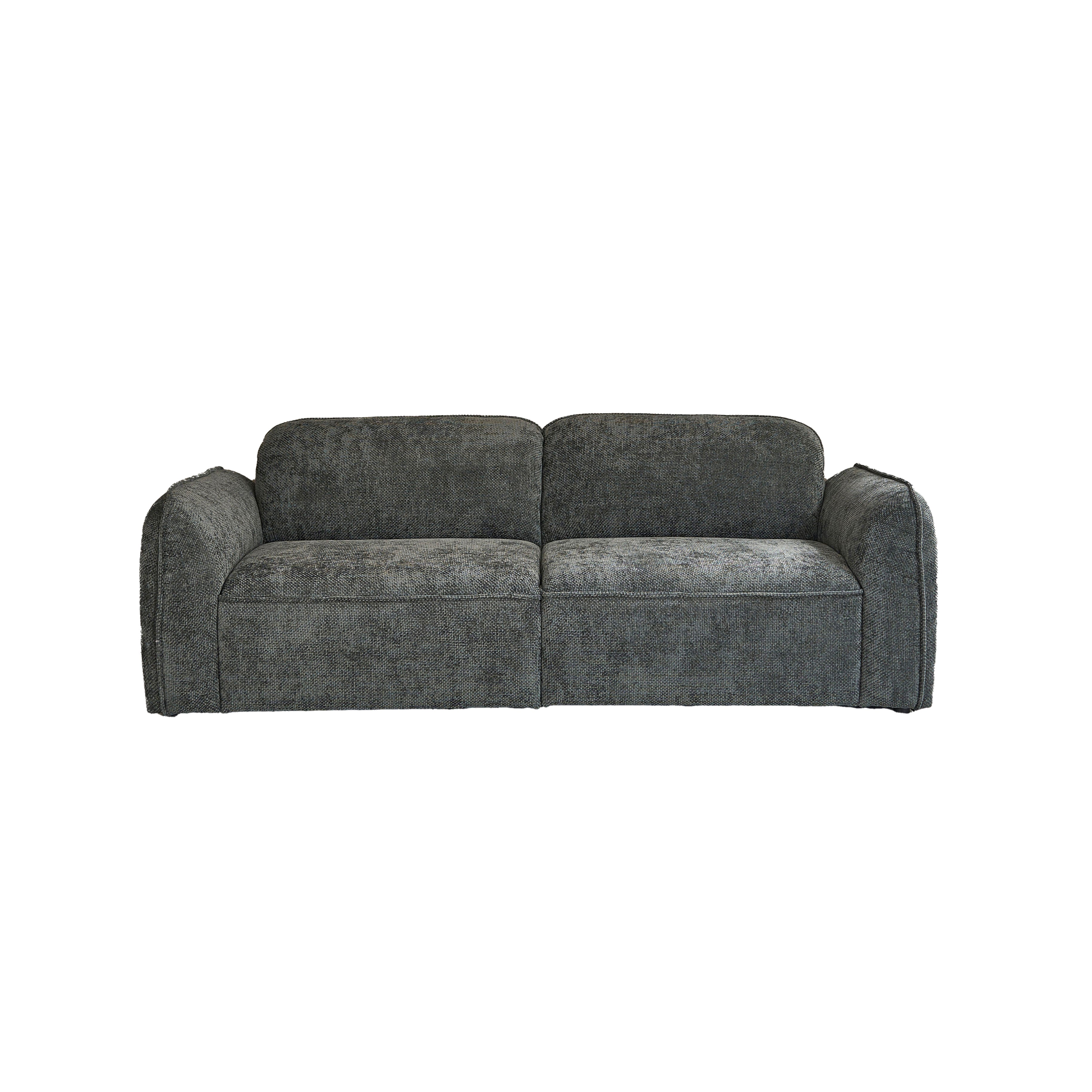Berah Getah Hector canapé 3 places velours vert de gris