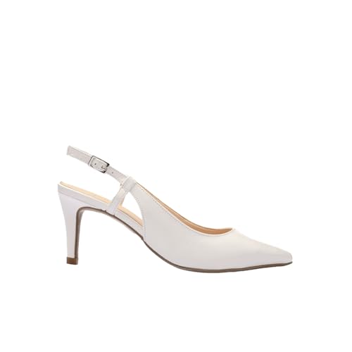 Bata Slingback Cuir Escarpins Femme Talon 9 cm