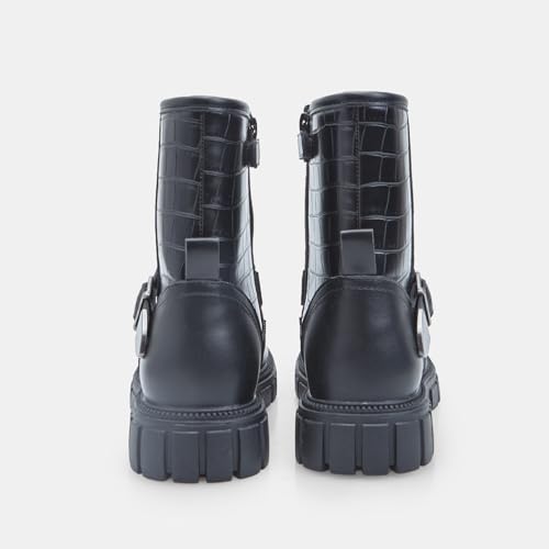 Bata Bottine fille 33 EU boucle imprimé crocodile