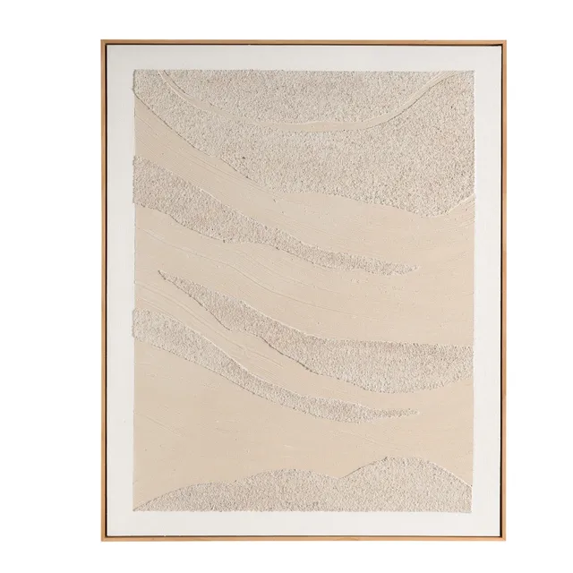 Andrea House tableau contemporain texture Formentera salon