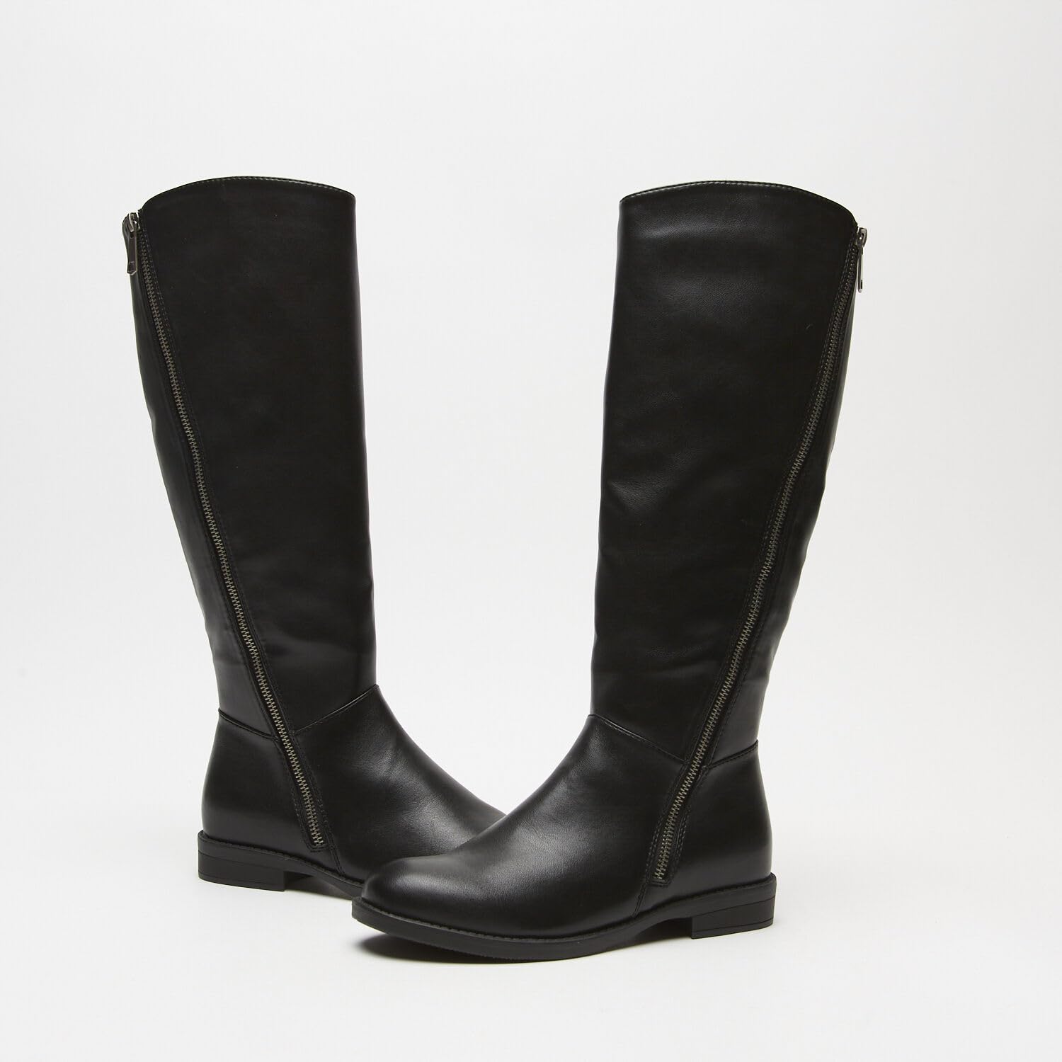 Bata Bottes bottes femme similicuir zip montantes