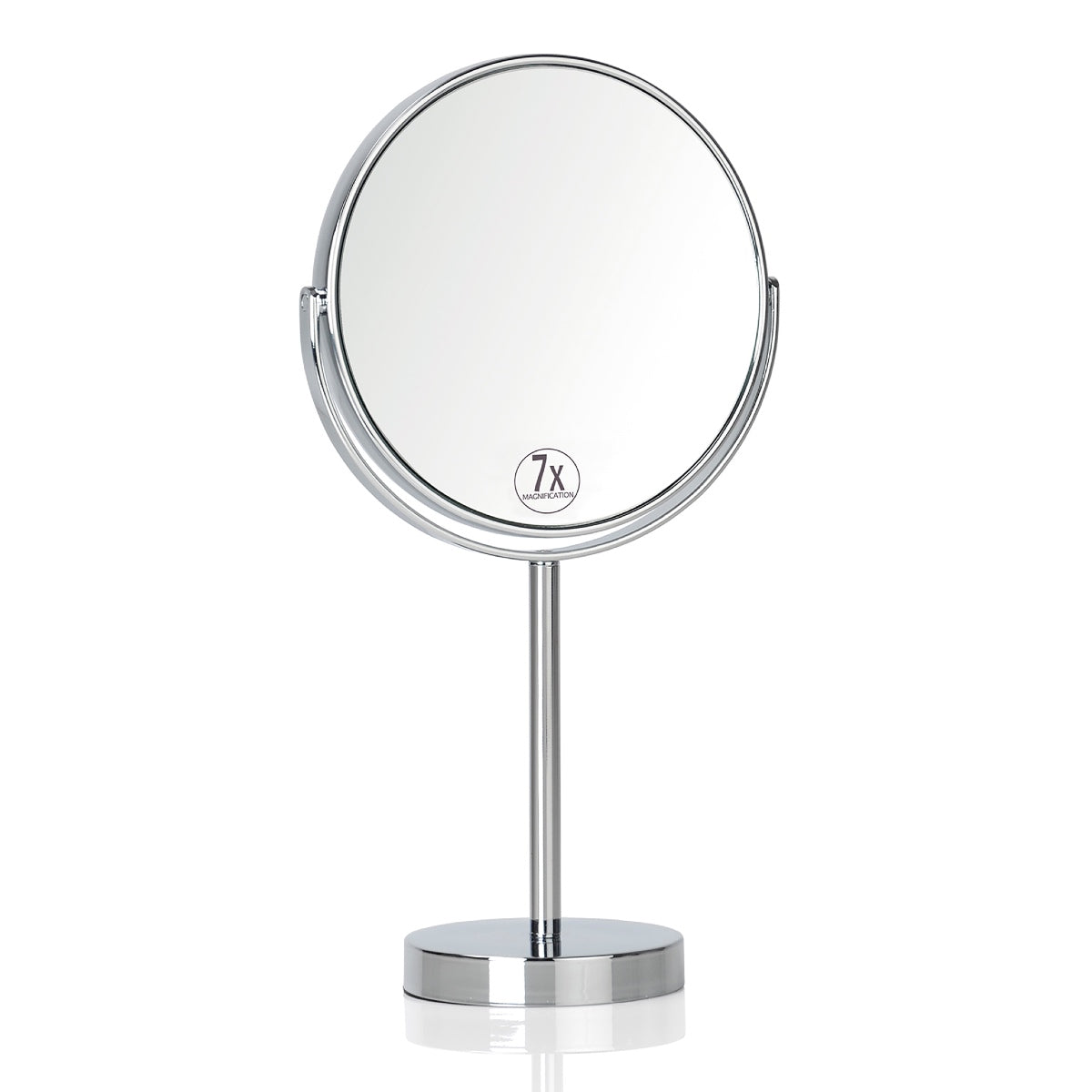 Andrea House Baño miroir grossissant x7 métal argenté