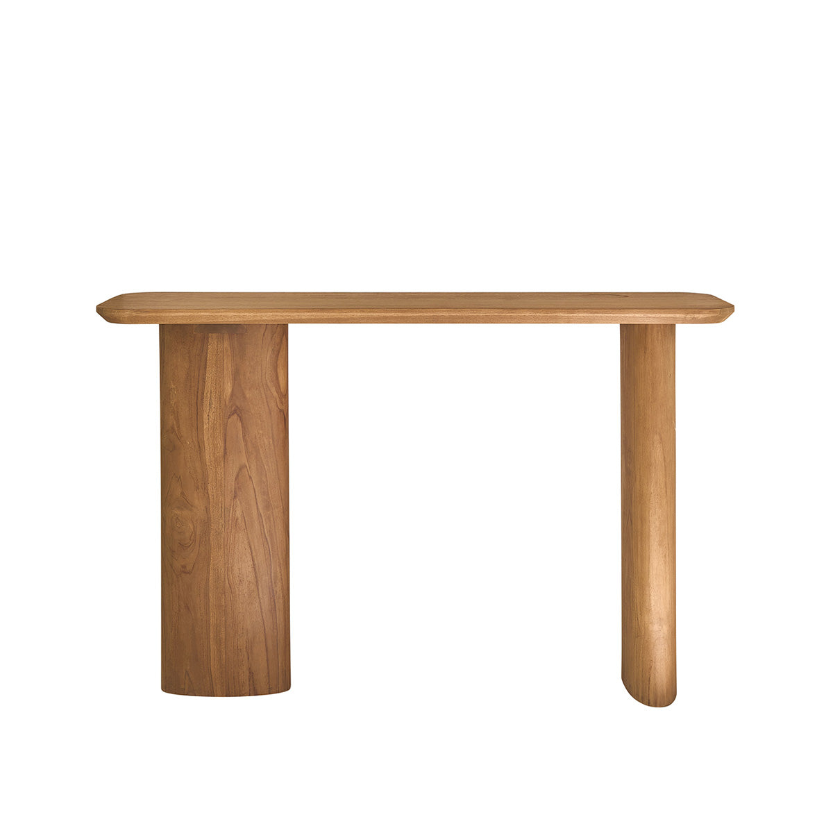 Berah Getah Calma console teck massif 120 cm entrée salon
