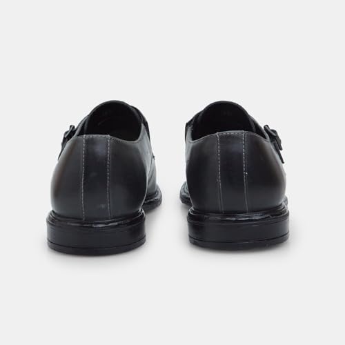 Bata Monk Strap Cuir Homme Chaussures Lacets Ville