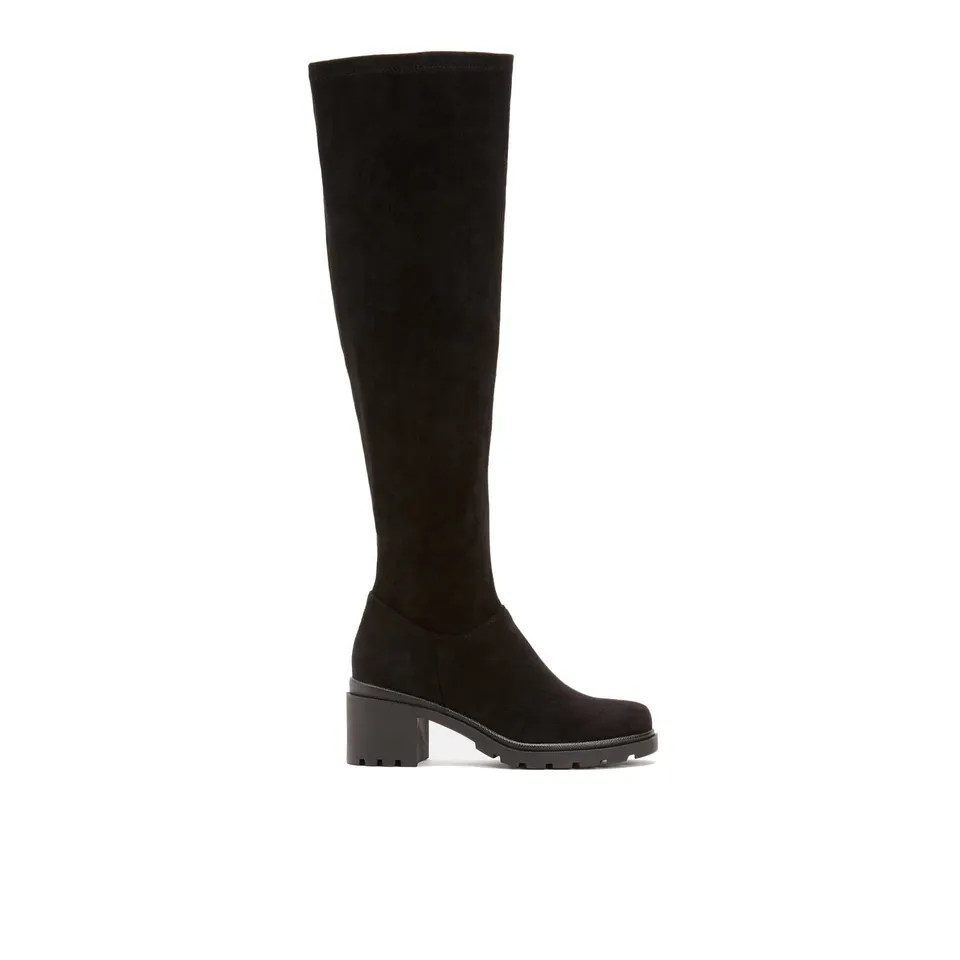 Bata Bottes Cuissardes cuir velours femme
