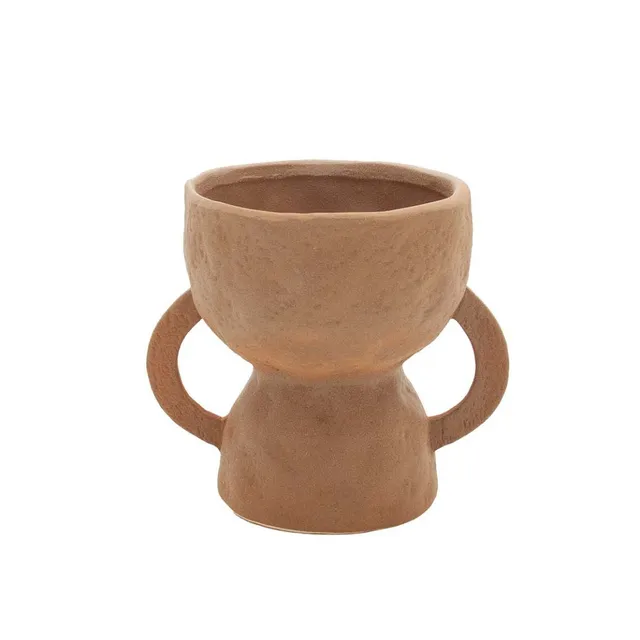 Andrea House Migori vase céramique marron trophée