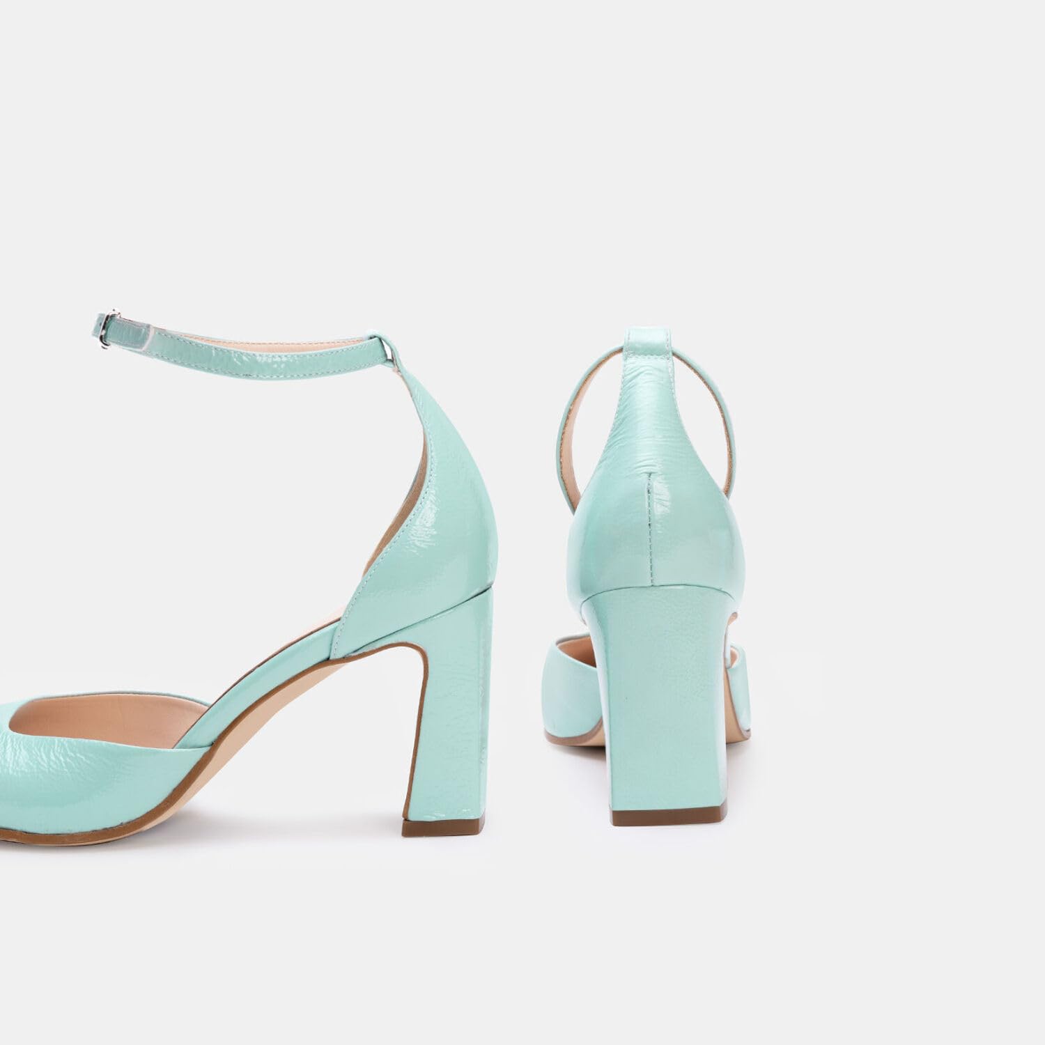 Bata Escarpins femme cuir talon 8 cm bride