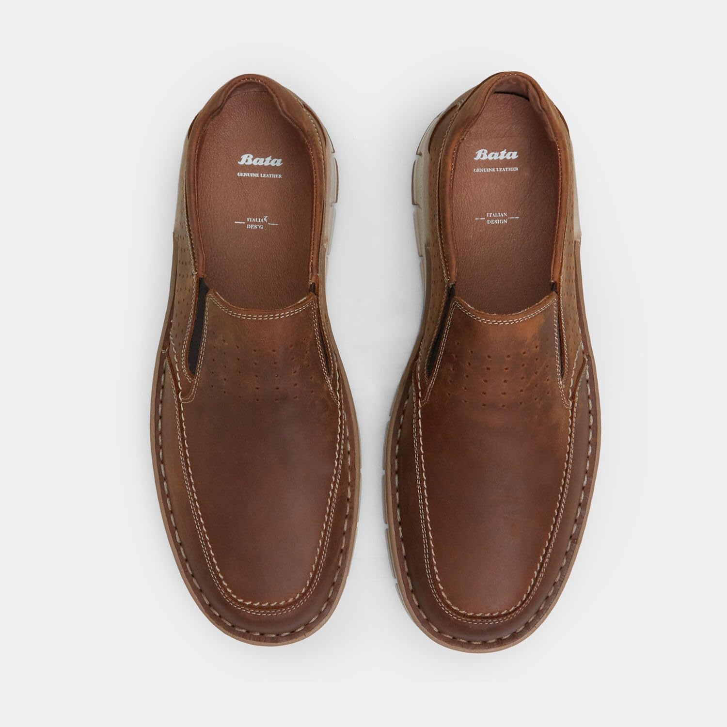 Bata Slip On daim homme chaussures sans lacets ville