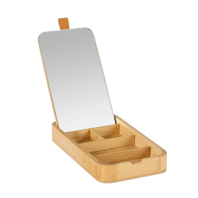 Andrea House Baño boîte à bijoux miroir beige