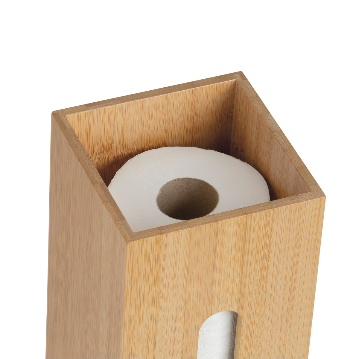 Andrea House Baño porte-rouleaux papier WC bambou réserve